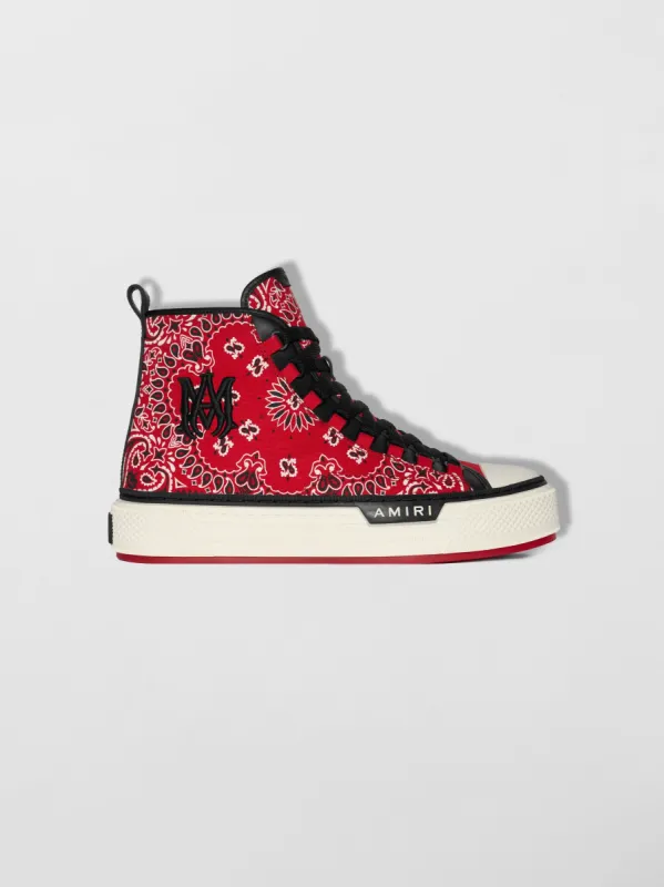 BANDANA MA LOGO COURT HI - RED sold by AMIRI