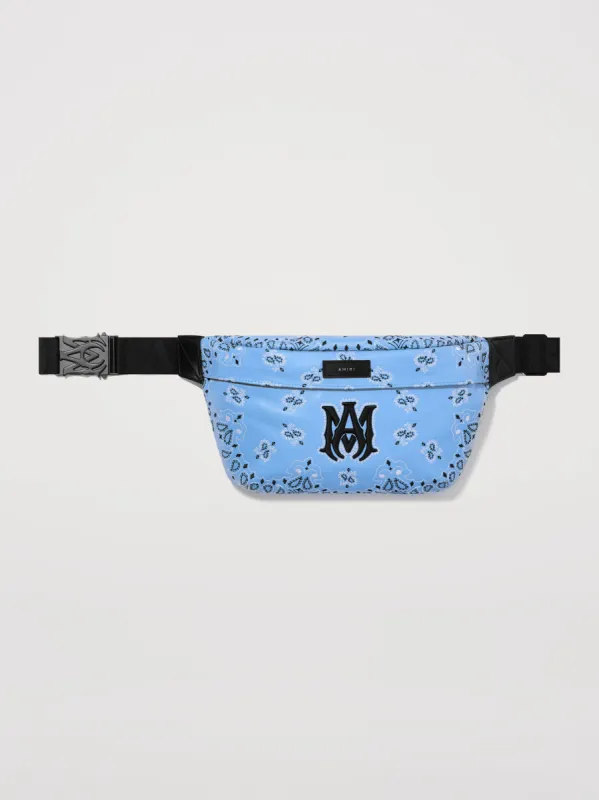 BUM BAG BANDANA - CAROLINA BLUE sold by AMIRI