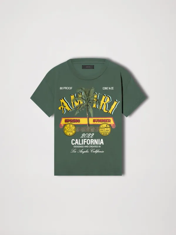 AMIRI RUM LABEL TEE - MILITARY GREEN made by AMIRI