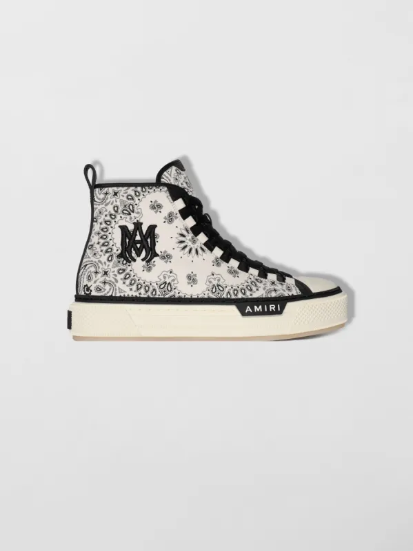 BANDANA COURT HI - WHITE sold by AMIRI