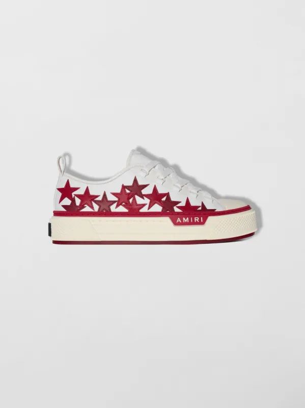 STARS COURT LOW - WHITE_RED sold by AMIRI