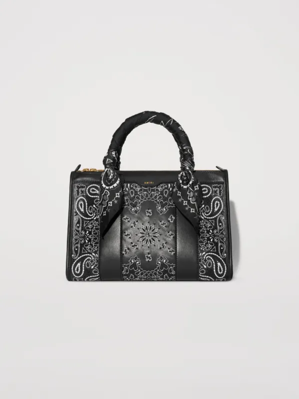 WOMEN - NAPPA MINI CITY BANDANA BAG - BLACK sold by AMIRI