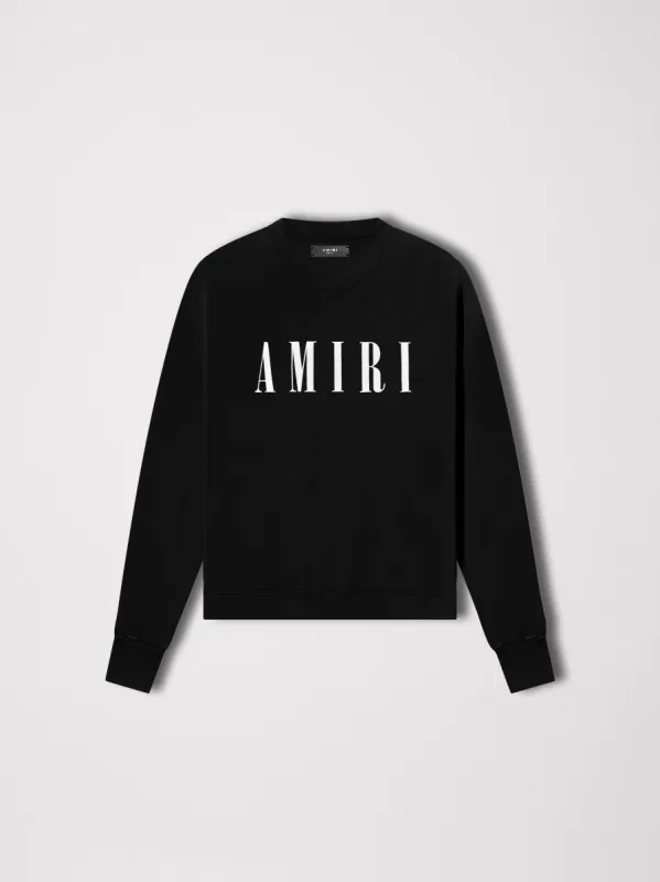 AMIRI CORE LOGO CREWNECK - BLACK made by AMIRI