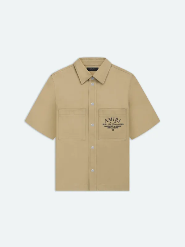 AMIRI ARTS DISTRICT CAMP SHIRT - SEPIA TINT sold by AMIRI