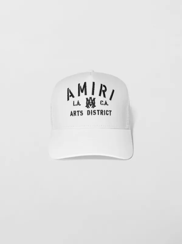 AMIRI STENCIL TRUCKER HAT - WHITE sold by AMIRI