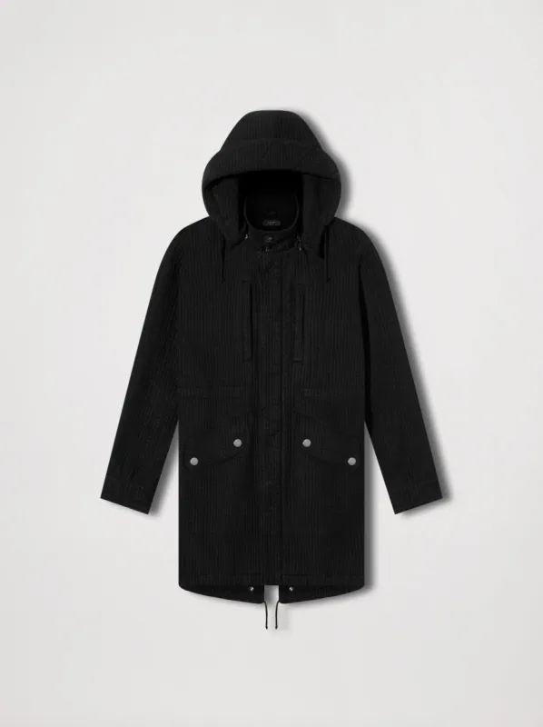 QUILTED FISHTAIL PARKA - BLACK made by AMIRI