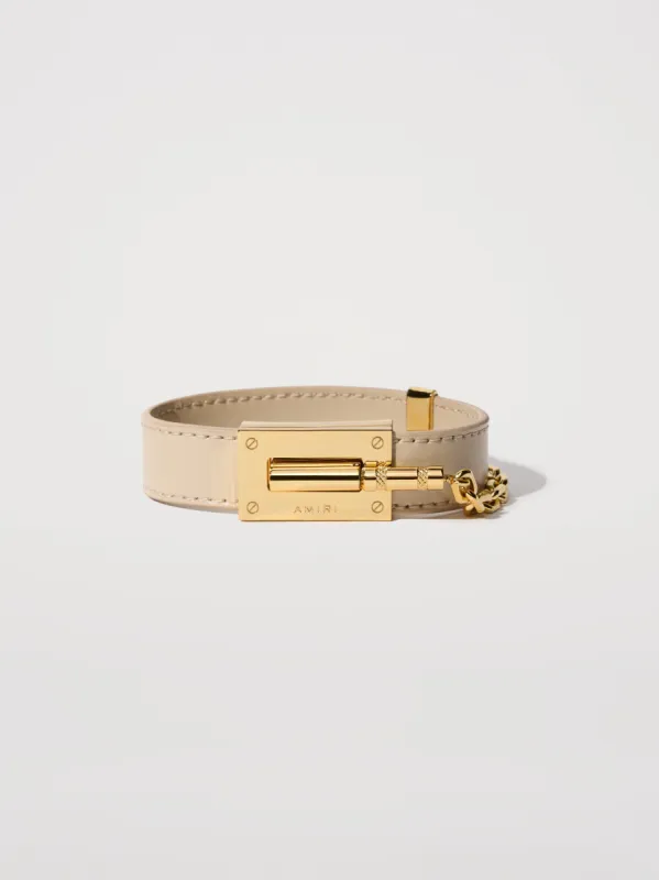 CALF JAX BRACELET - ALABASTER made by AMIRI