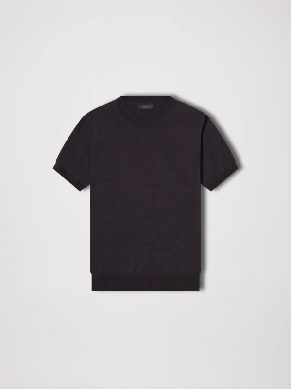 M.A. EMBROIDERED TEE - BROWN sold by AMIRI