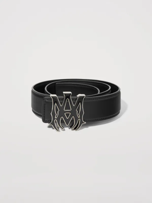 M.A. ENAMEL BELT- BLACK sold by AMIRI