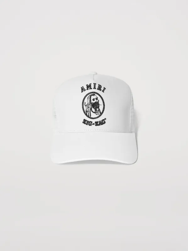 AMIRI CORE LOGO TRUCKER HAT - BLACK / RED | Parallel