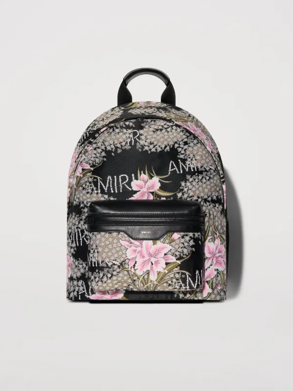 HIBISCUS JACQUARD BACKPACK - BLACK sold by AMIRI