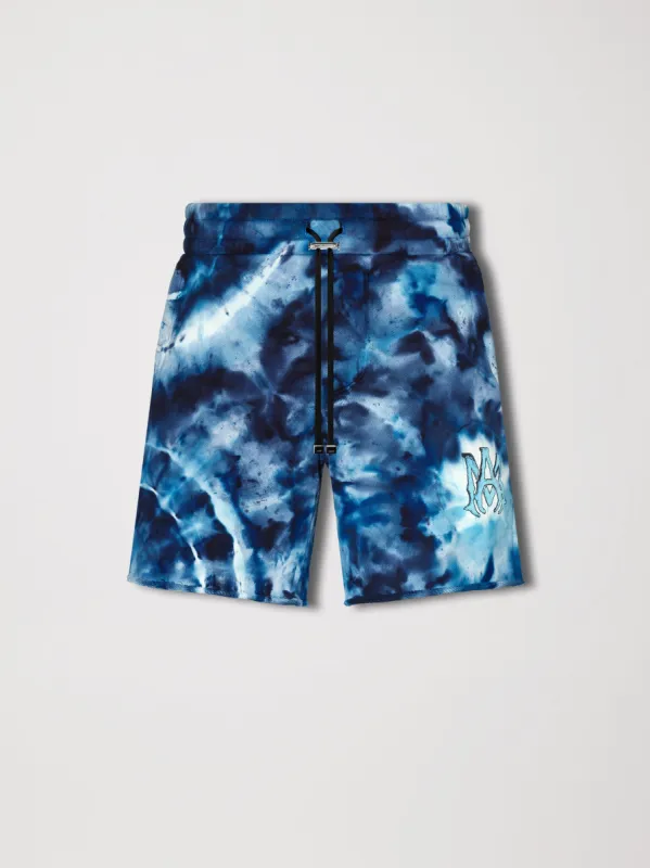 M.A. TIE-DYE JERSEY SHORT - BLUE made by AMIRI