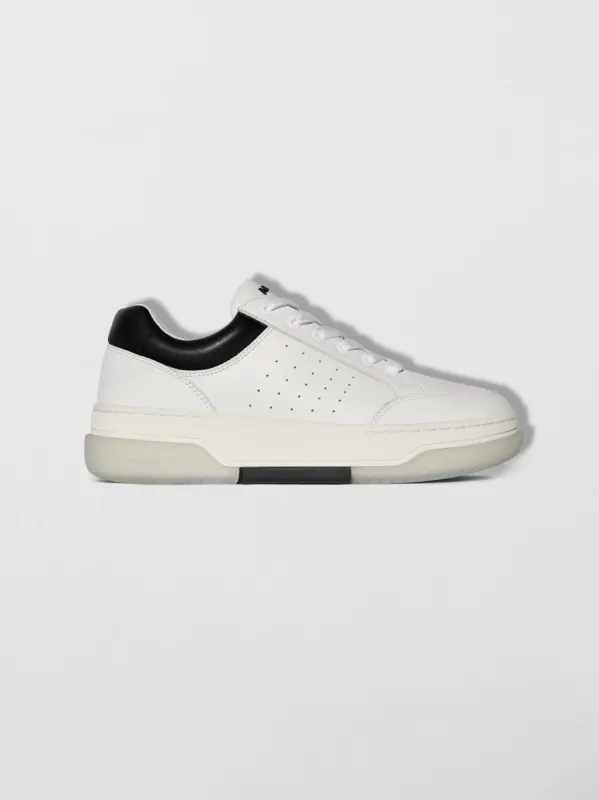 STADIUM LOW - WHITE BLACK sold by AMIRI