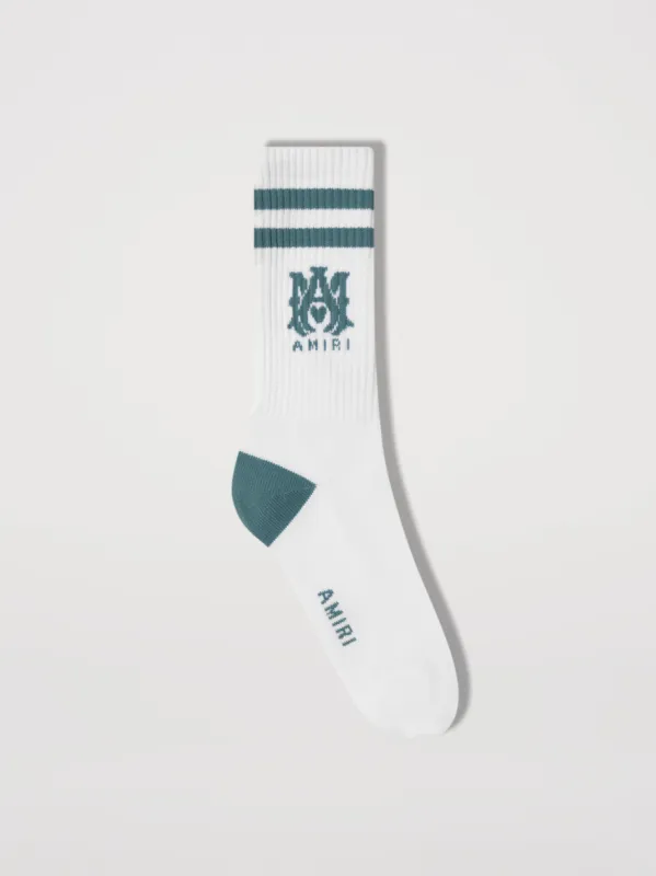 M.A. ATHLETIC CREW SOCKS - BLUE made by AMIRI