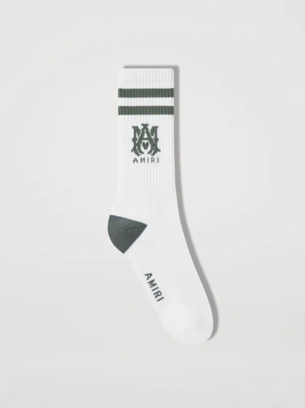 M.A. ATHLETIC CREW SOCKS - MILITARY GREEN made by AMIRI