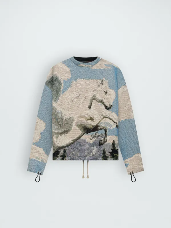 TAPESTRY PEGASUS CREW - MULTI made by AMIRI