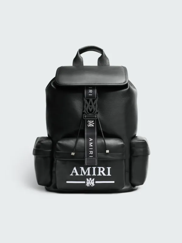 NAPPA LOGO EMBROIDERY RUCKSACK - BLACK made by AMIRI
