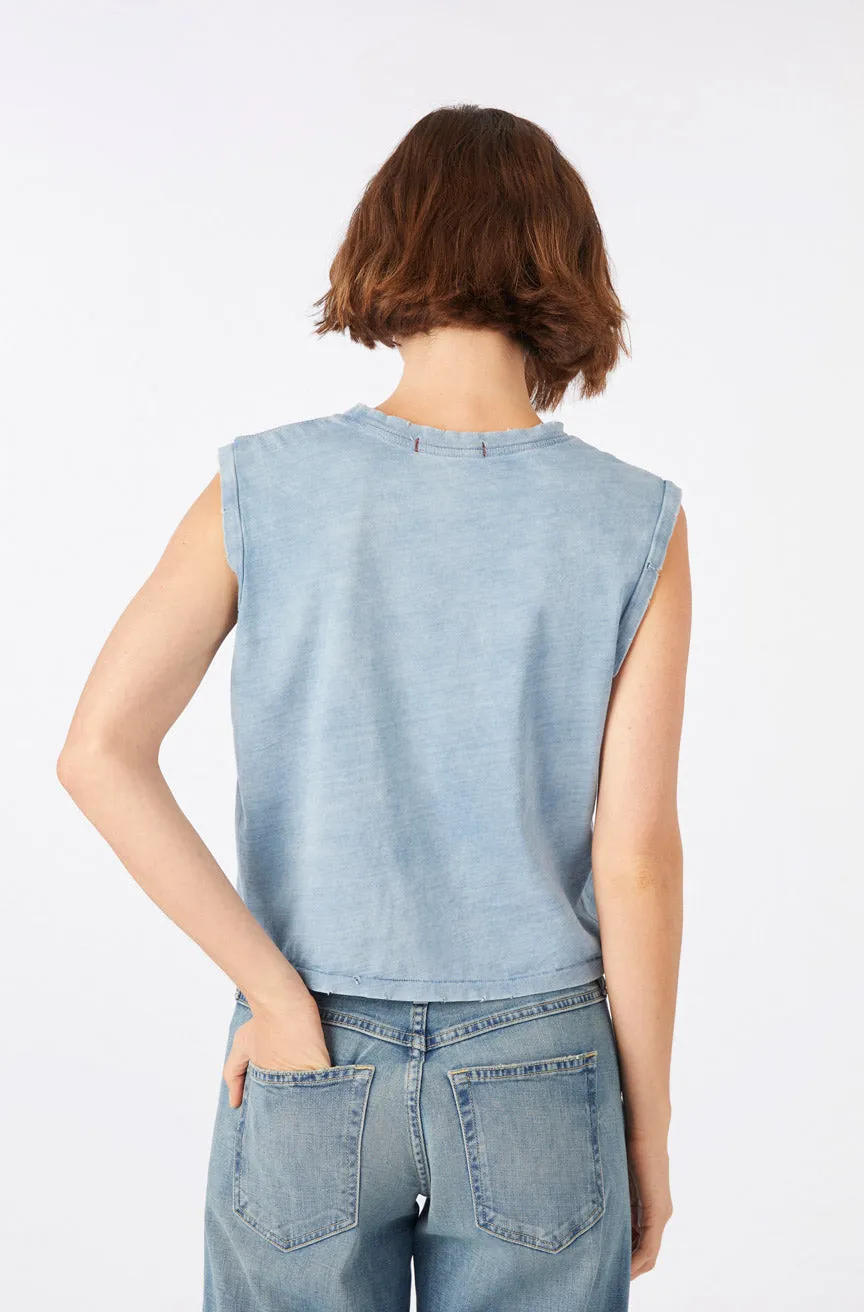 Sleeveless Babe Tee sold by AMO product image thumbnail 4