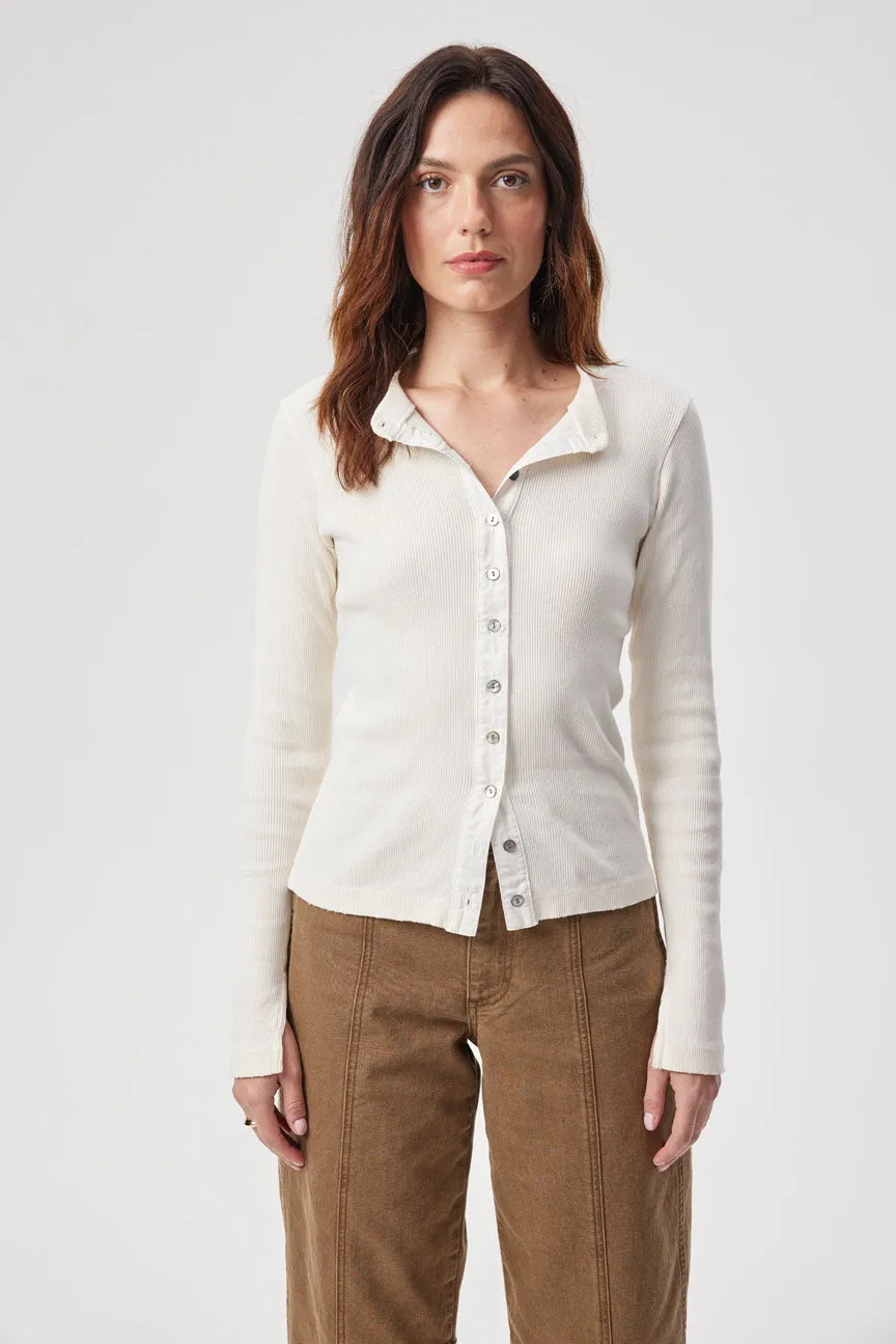 Lacy Rib Cardigan sold by AMO