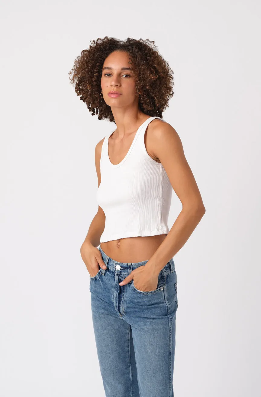 Crop Rib Tank sold by AMO product image thumbnail 4