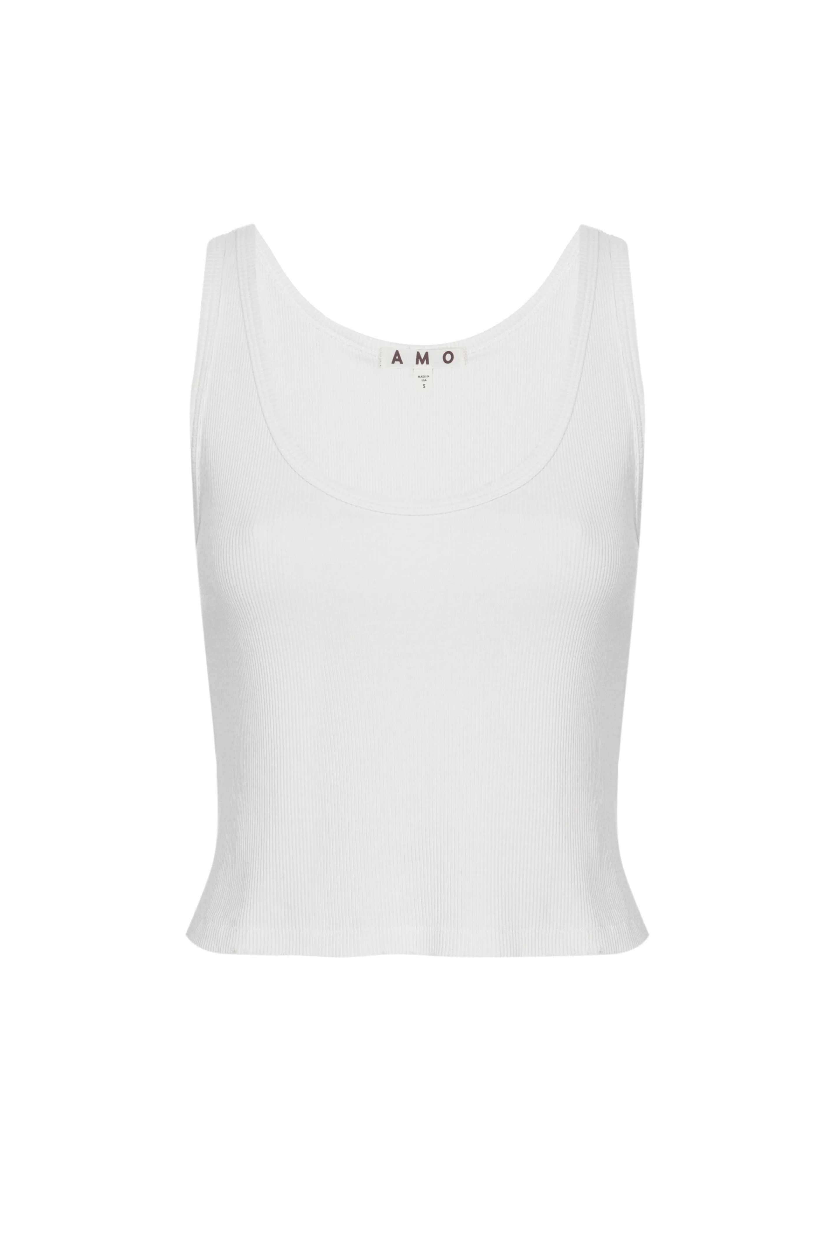 Crop Rib Tank sold by AMO product image thumbnail 2