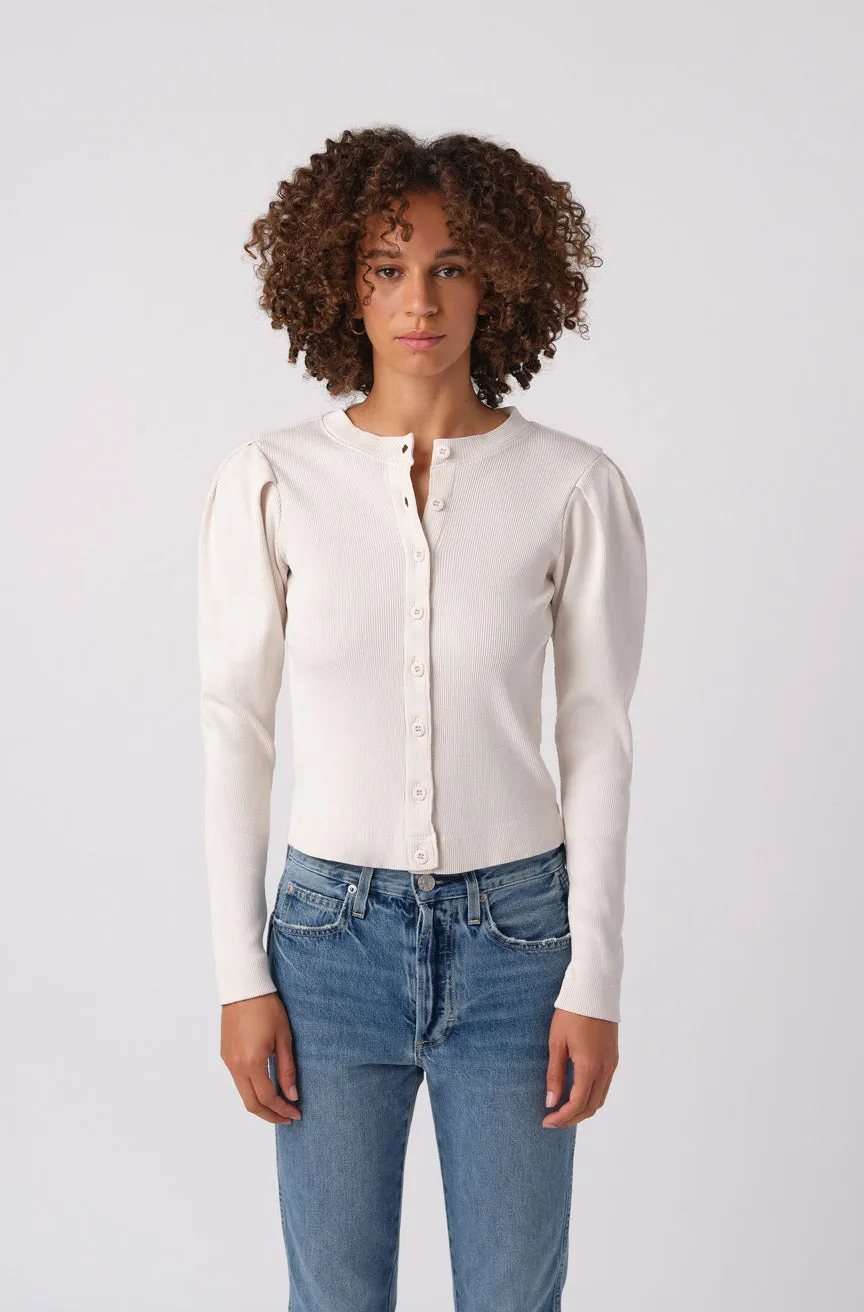 Puff Sleeve Cardigan sold by AMO