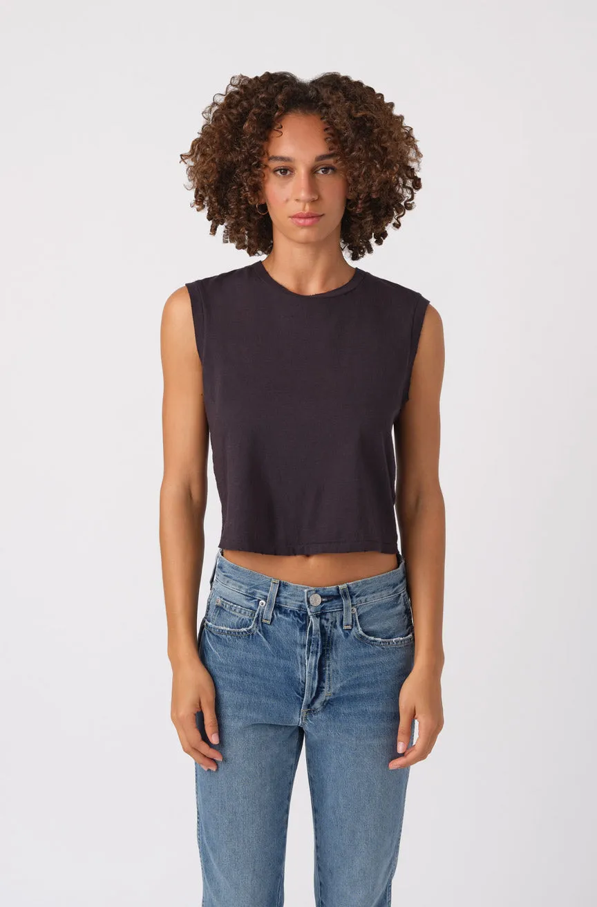 Sleeveless Babe Tee sold by AMO