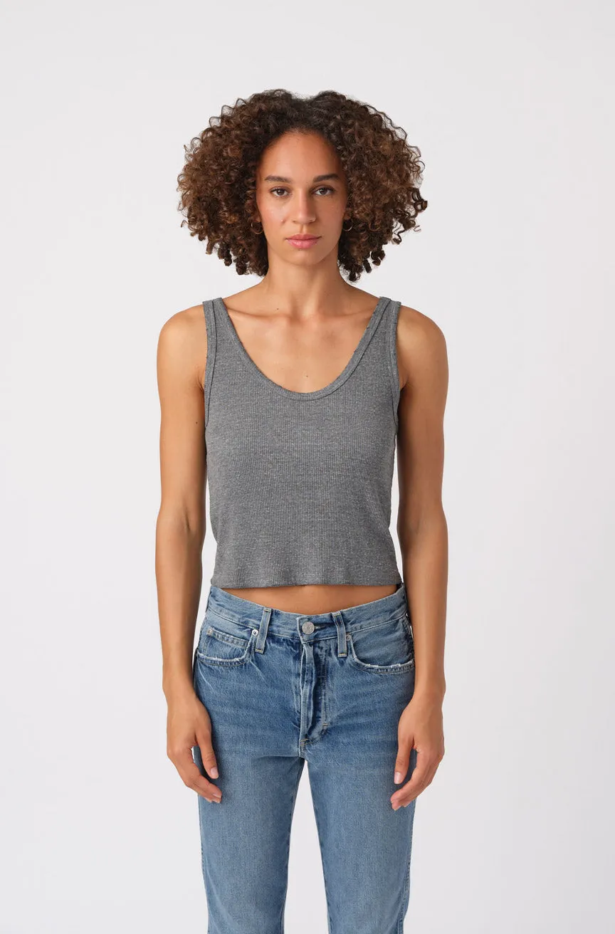 Crop Rib Tank sold by AMO product image thumbnail 3