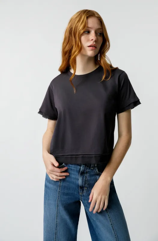 Feather Pima Tee sold by AMO