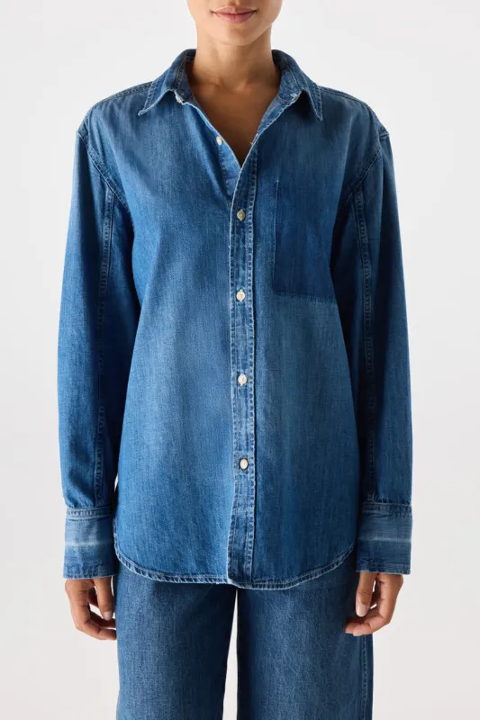 Denim Ruth Oversized Shirt sold by AMO