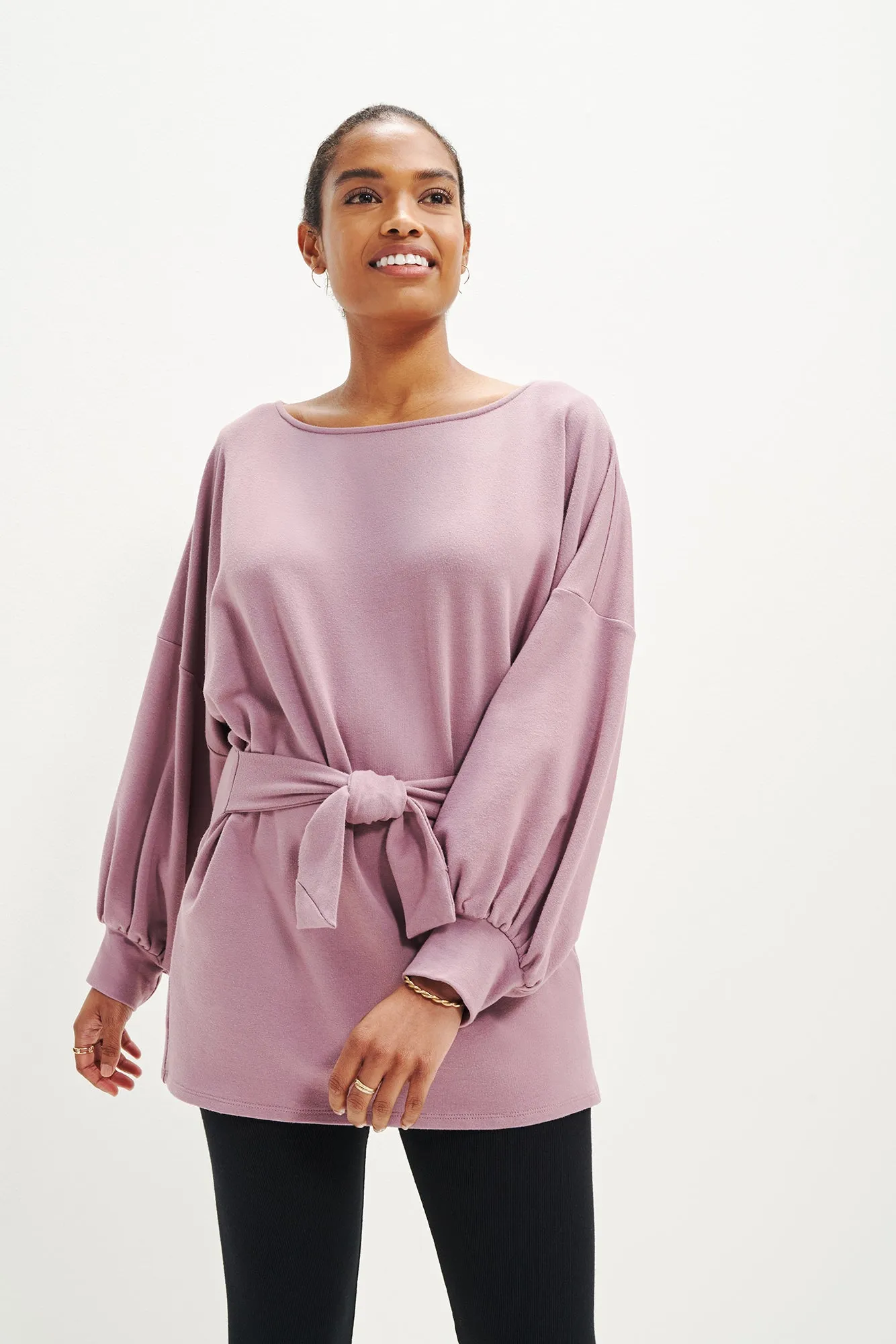 Fleur Reverie Terry Sweatshirt - Lavender - ReAmour sold by Amour Vert