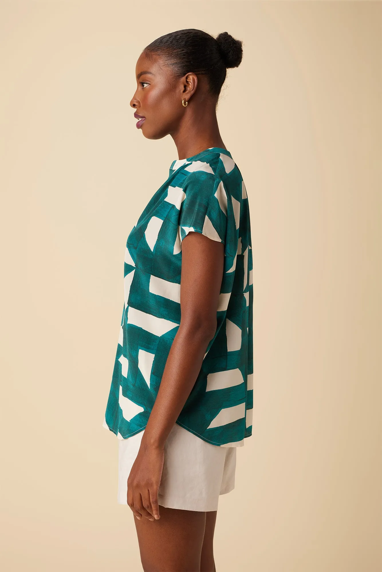 Renata Washable Silk Blouse - Eva sold by Amour Vert product image thumbnail 2