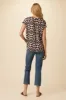 Renata Ecovero Blouse - Ink Flower sold by Amour Vert