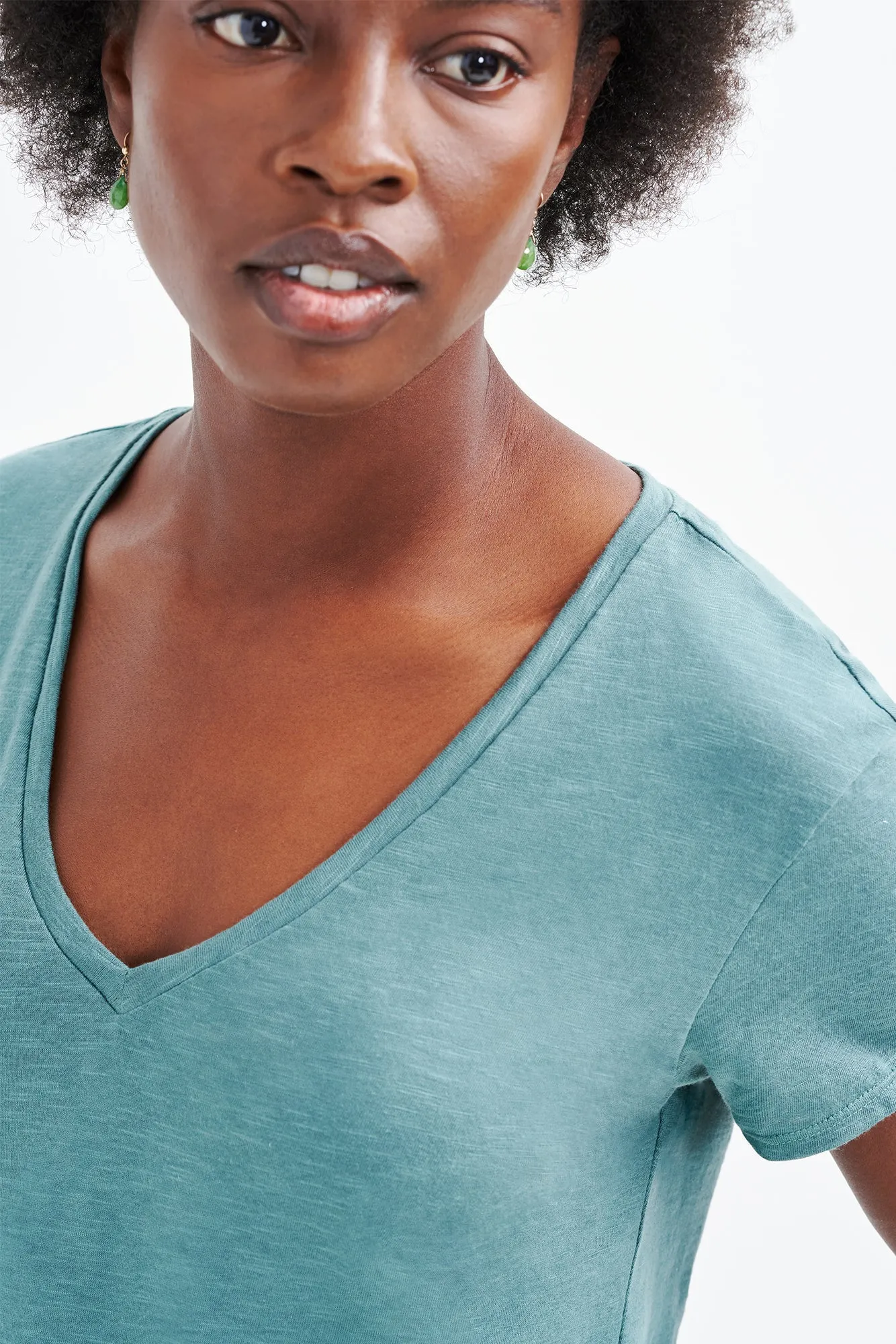 Joline Reverie Slub Tee - Eucalyptus sold by Amour Vert product image thumbnail 4