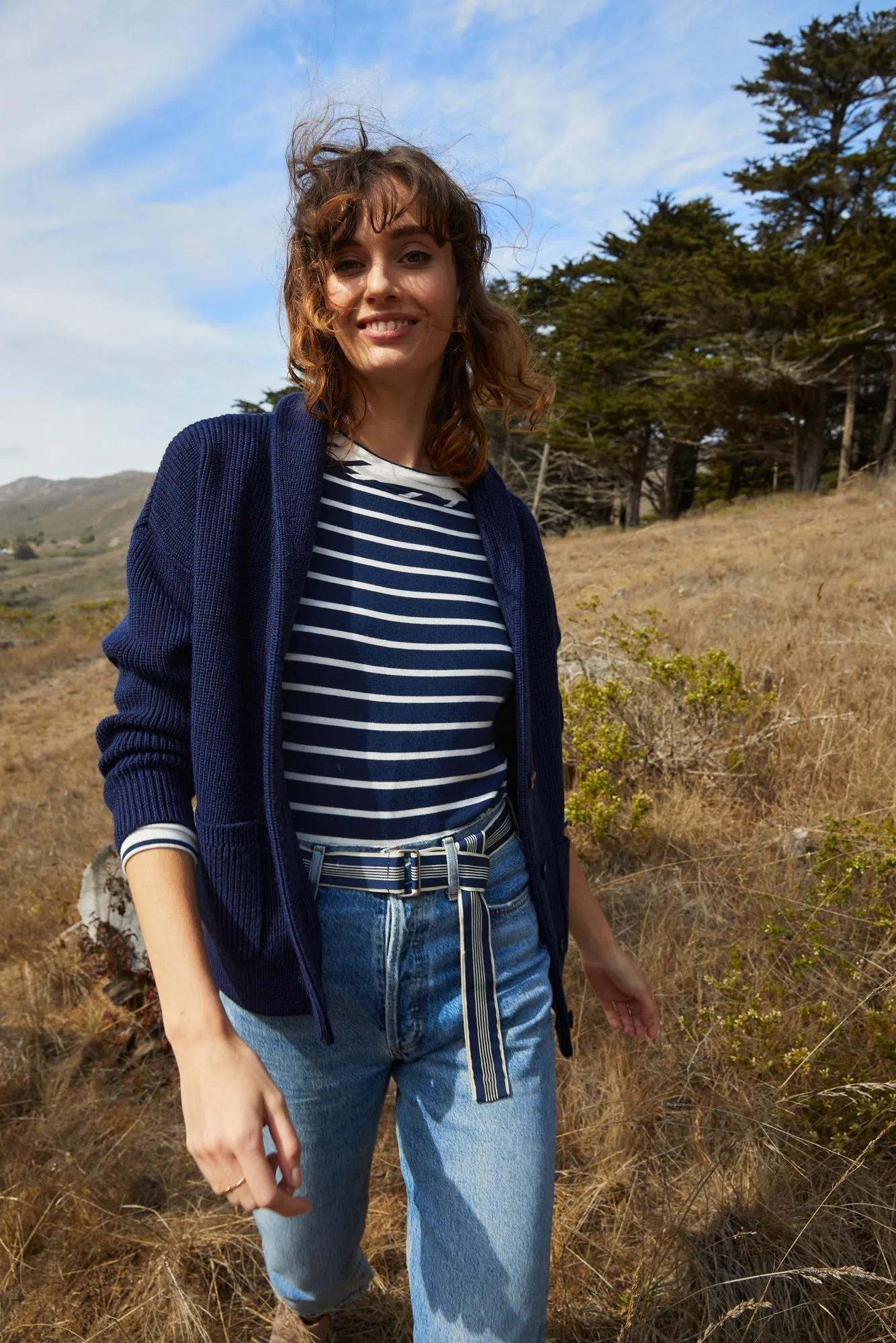 Scout Wool Cardigan - Navy sold by Amour Vert product image thumbnail 2