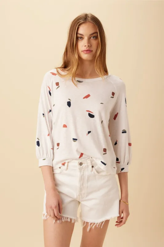 Issa Reverie Slub Tee - Terrazzo - ReAmour sold by Amour Vert