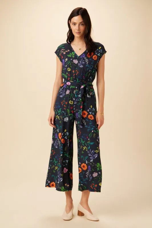 Wynnie Ecovero Jumpsuit - Stella Floral Navy sold by Amour Vert