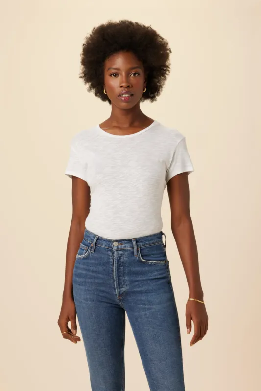 Leif Reverie Slub Tee - White sold by Amour Vert