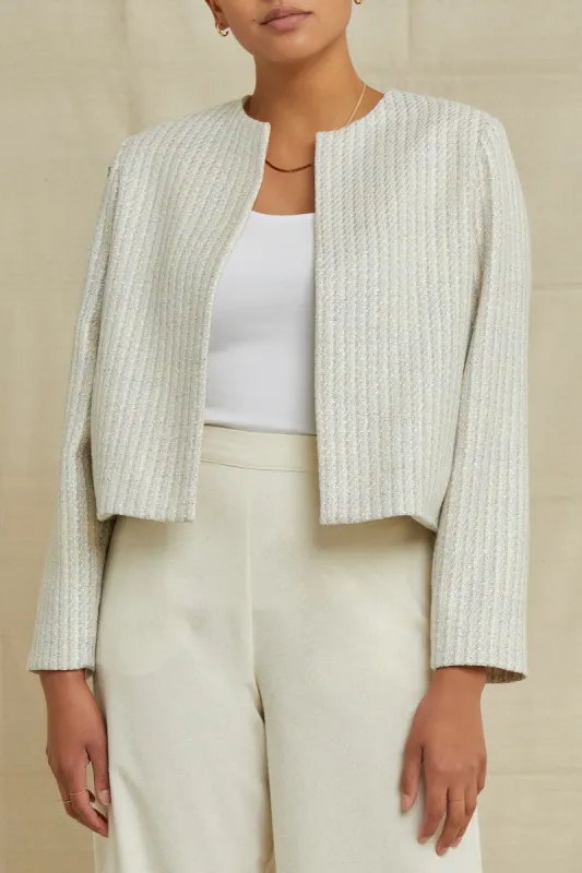 Claudia Upcycled Jacket - Isabel Check Boucle sold by Amour Vert
