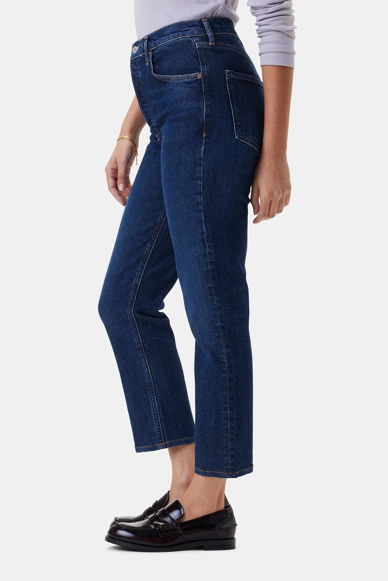 AGOLDE Riley High Rise Straight Crop Jean - Divided sold by Amour Vert product image thumbnail 3