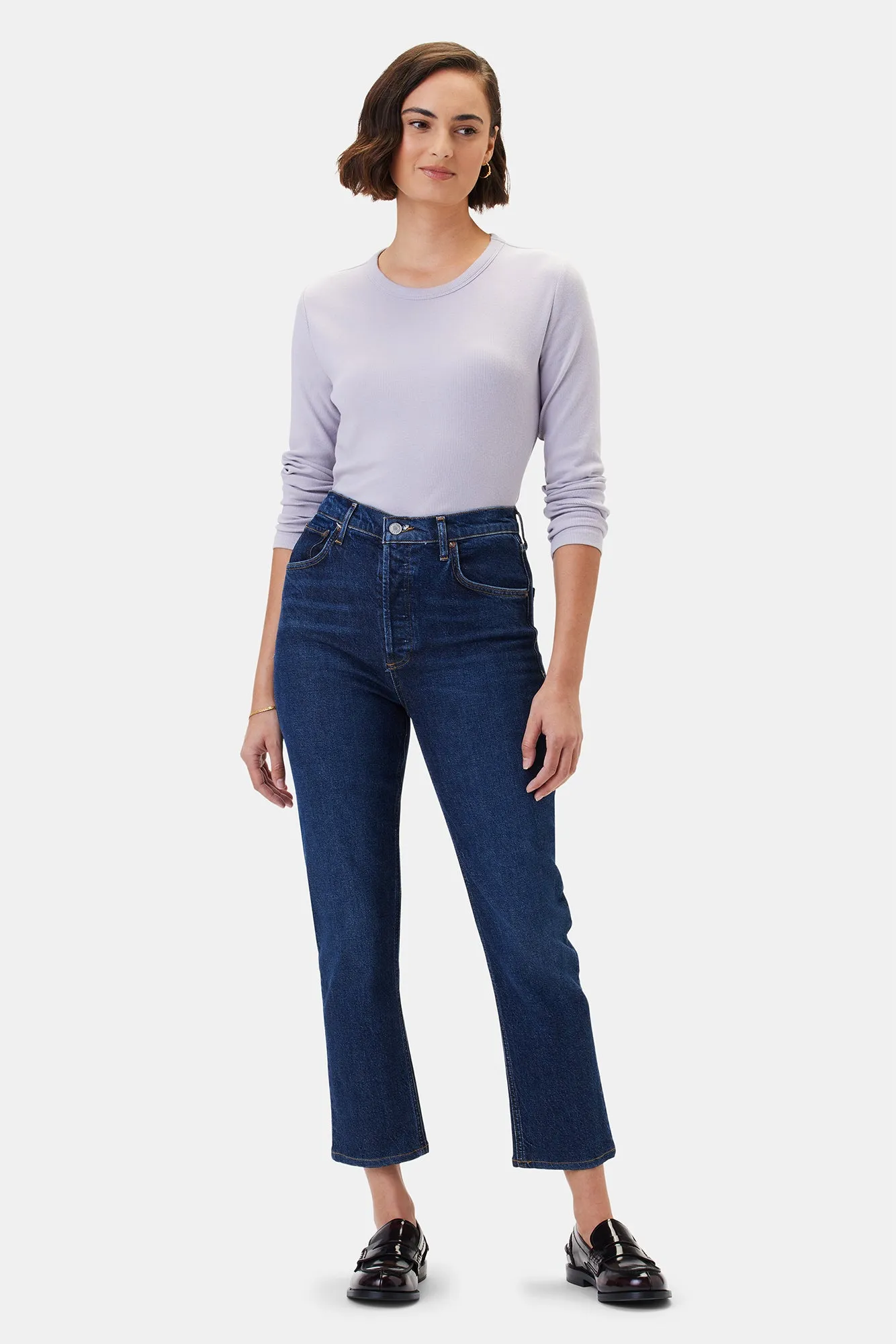 AGOLDE Riley High Rise Straight Crop Jean - Divided sold by Amour Vert product image thumbnail 2