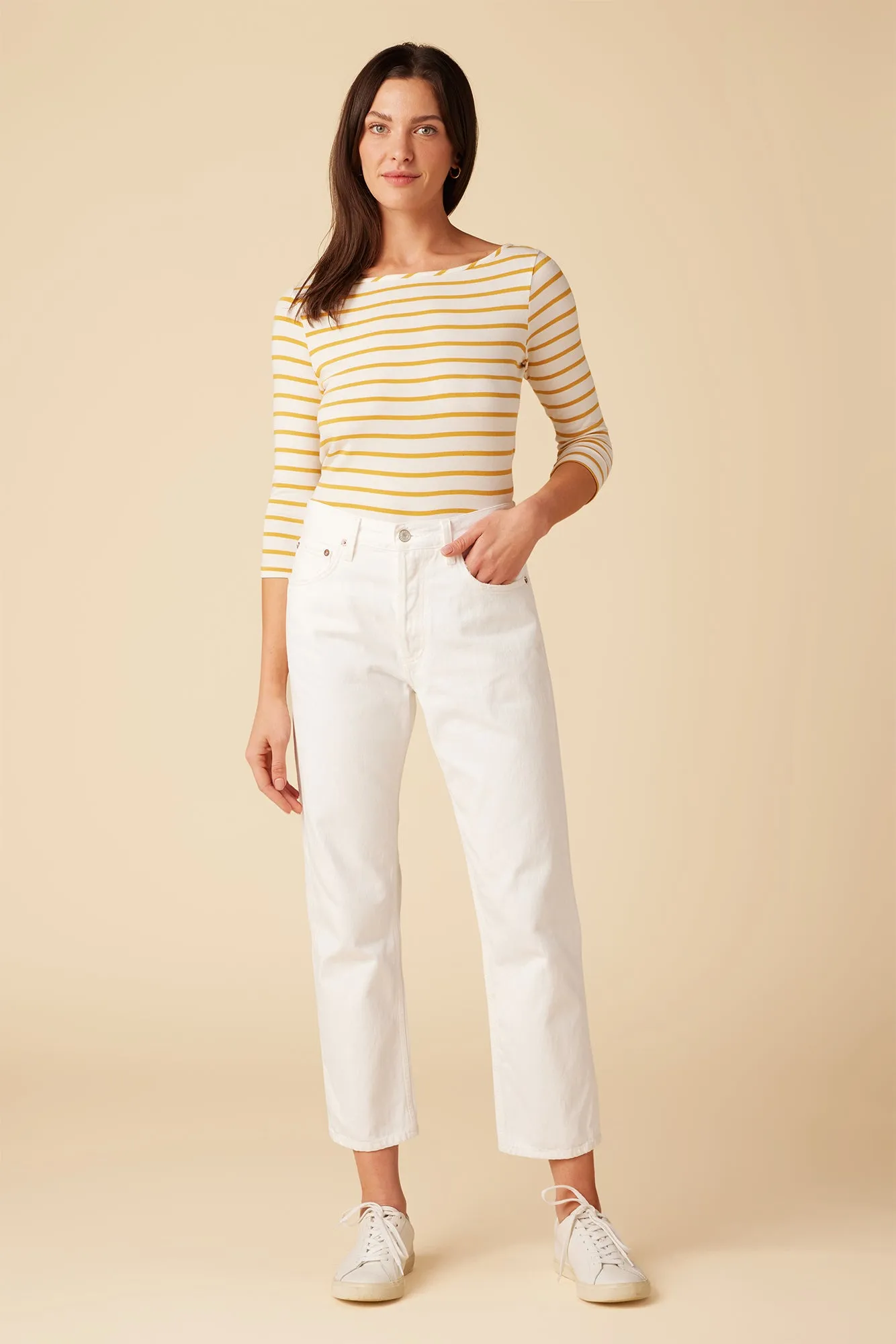 AGOLDE Parker Straight Crop Jean - Milkshake sold by Amour Vert product image thumbnail 2
