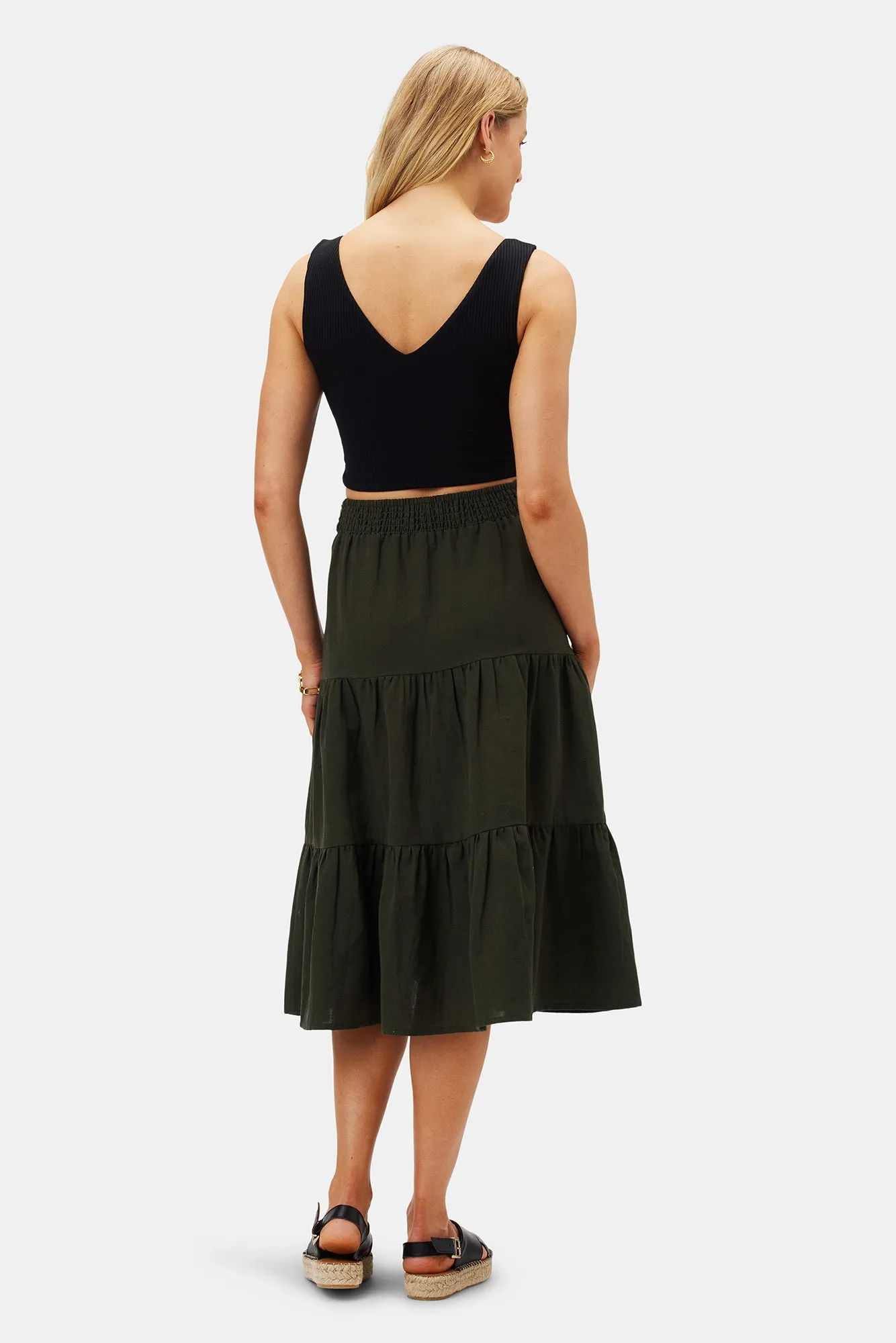 Rosa Paris Rib Tank - Black sold by Amour Vert product image thumbnail 4