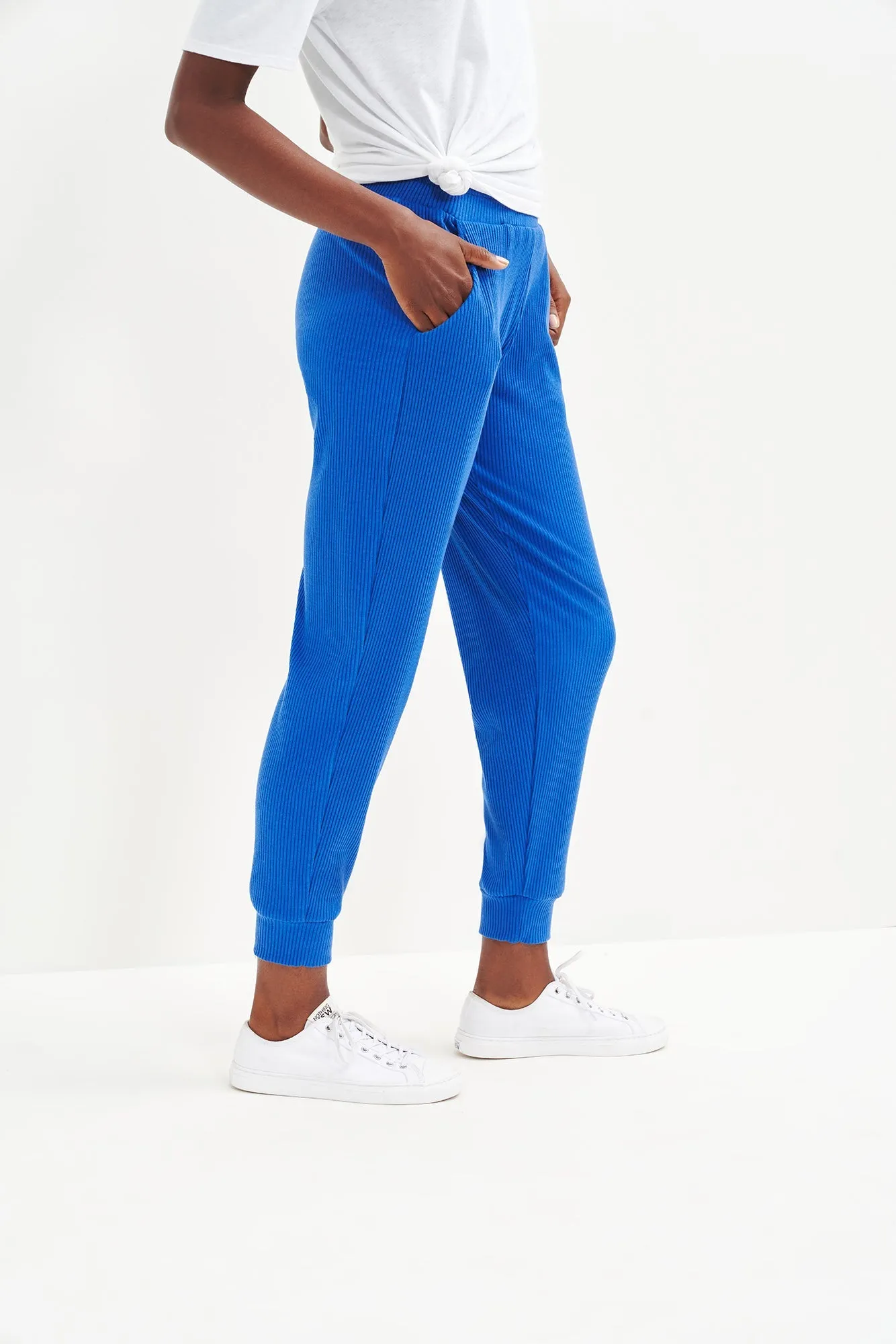 Skylar Paris Rib Joggers - Lapis sold by Amour Vert product image thumbnail 2