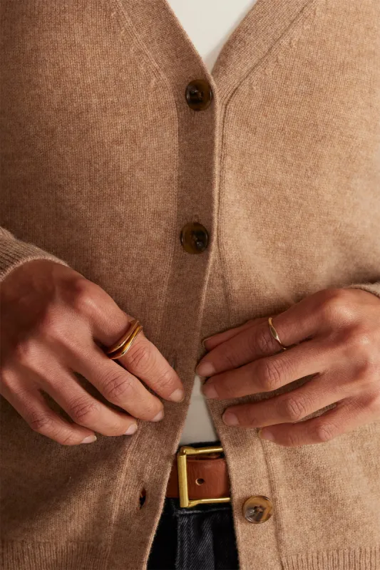 Mason Cashmere Cardigan - Camel sold by Amour Vert