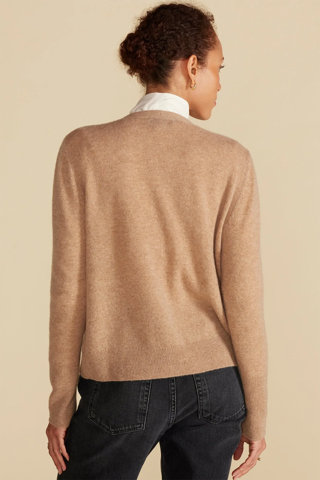Mason Cashmere Cardigan - Camel sold by Amour Vert product image thumbnail 4
