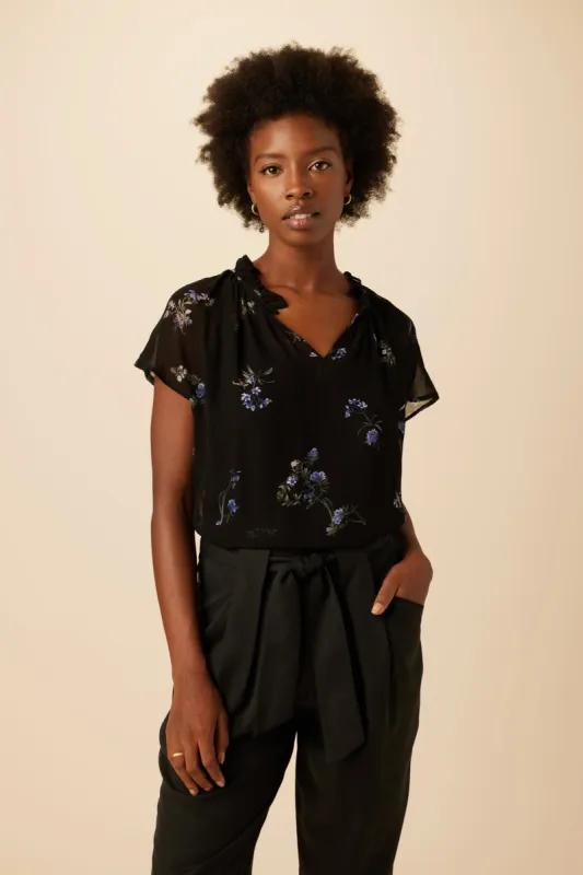Maisie Chiffon Blouse - Nahlia Floral - ReAmour sold by Amour Vert