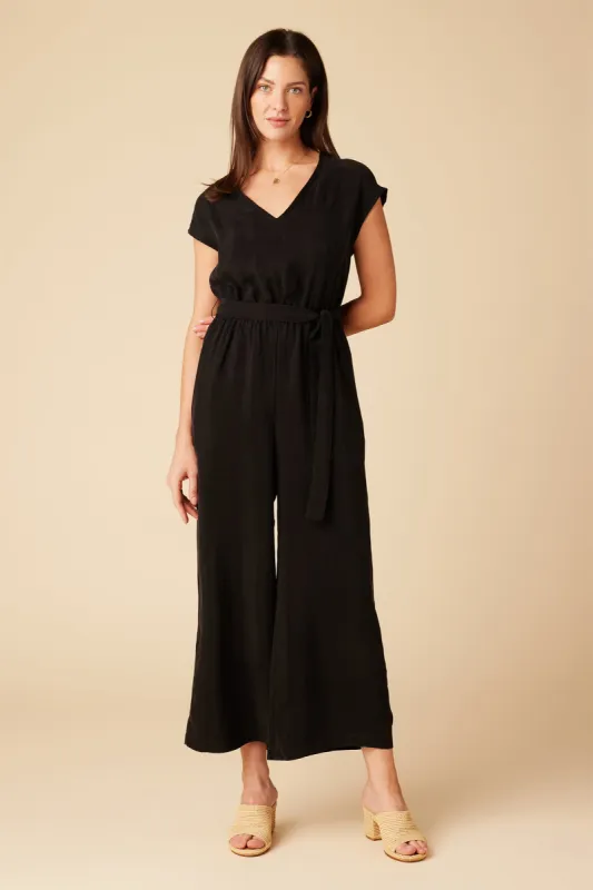 Wynnie Cupro Jumpsuit - Black sold by Amour Vert