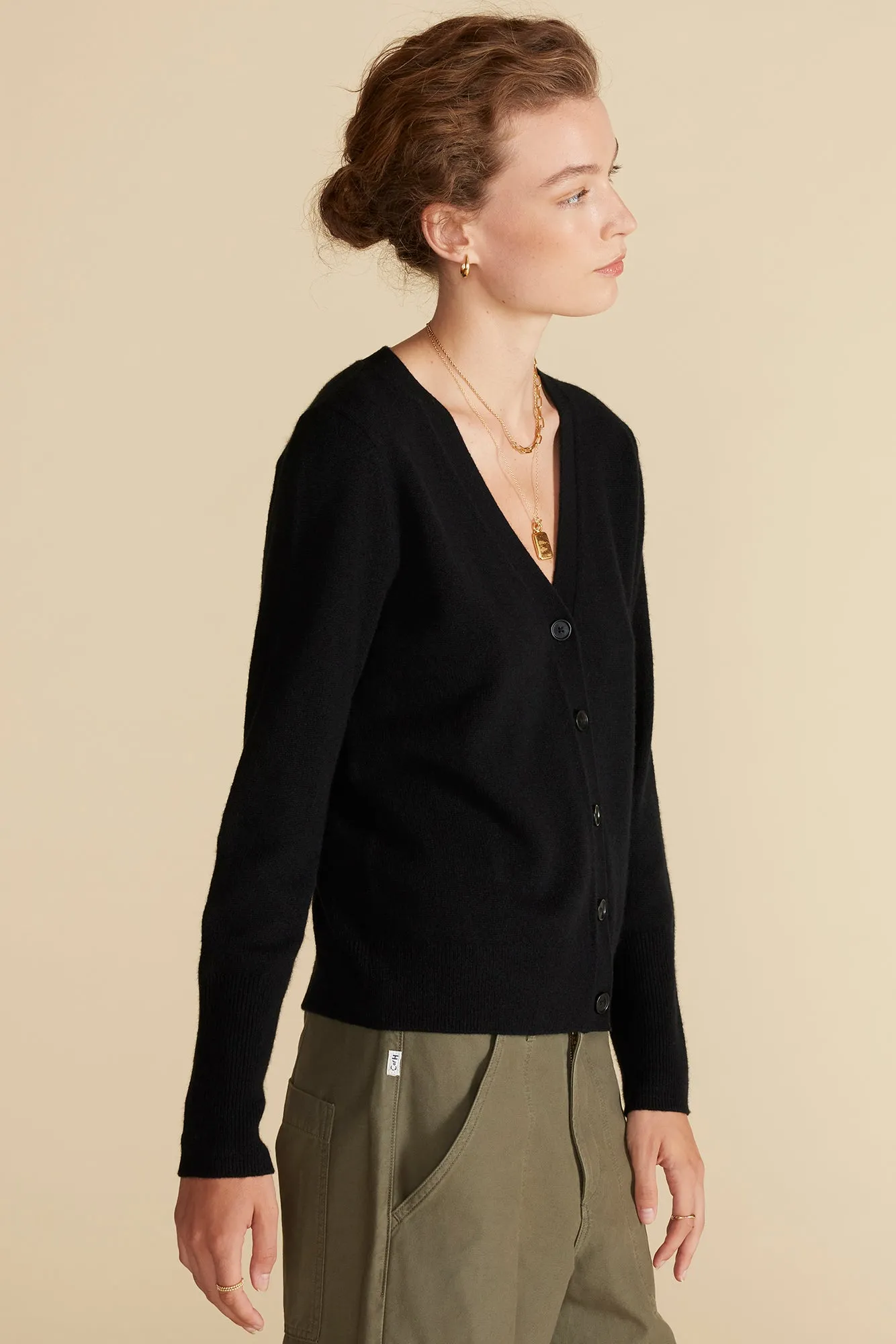Mason Cashmere Cardigan - Black sold by Amour Vert product image thumbnail 3