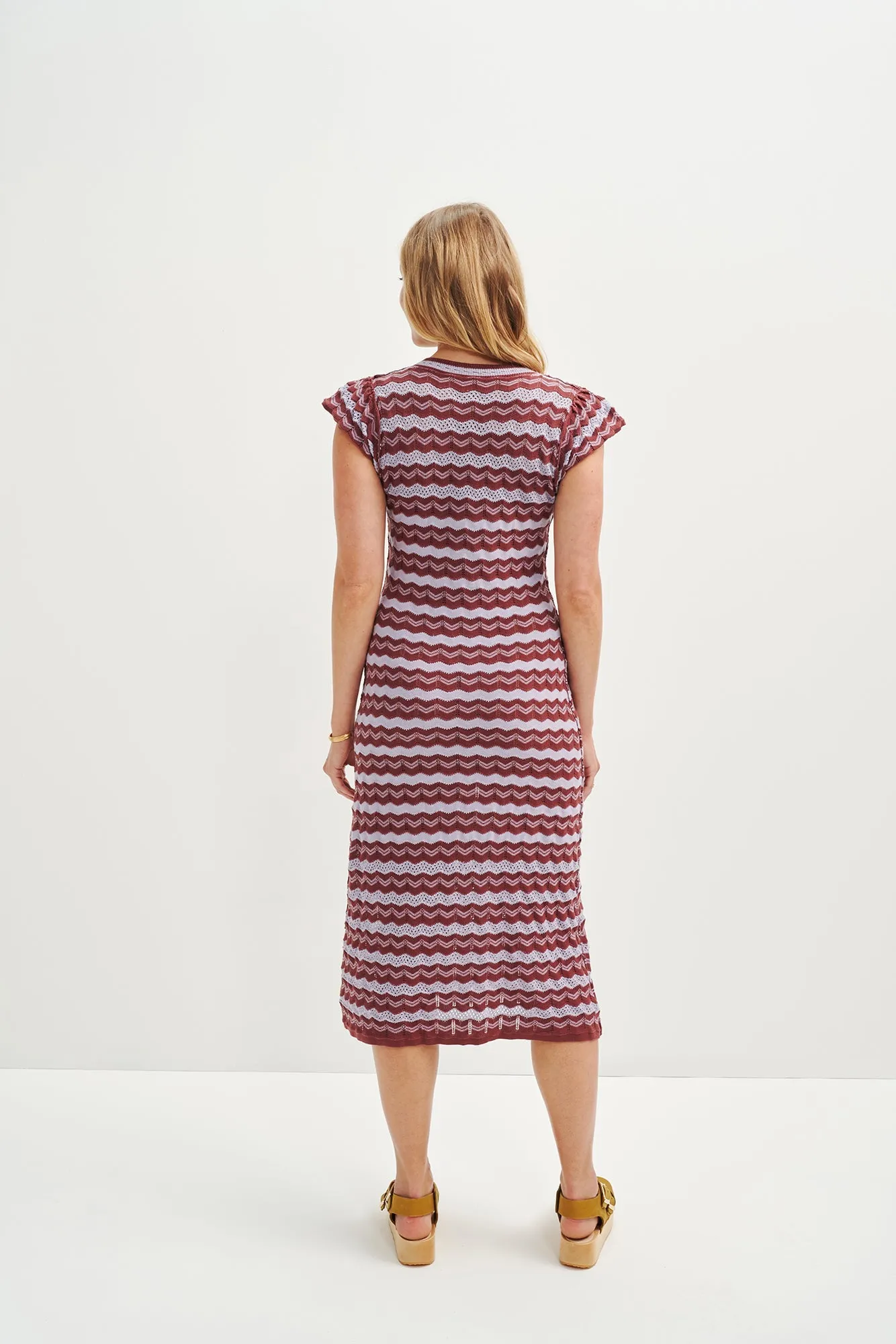 Betsy Organic Cotton Dress - Earth and Lavender sold by Amour Vert product image thumbnail 5